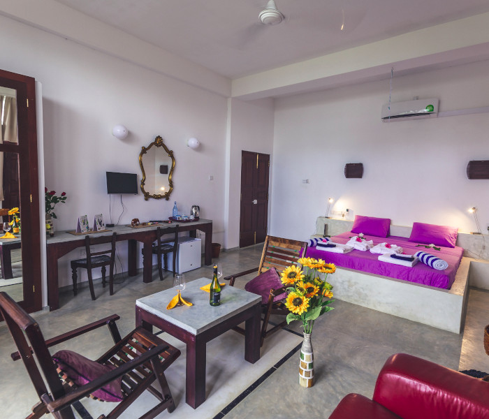 full room view with small table